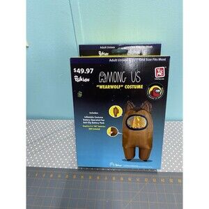 Toikido Among Us Inflatable Wearwolf Halloween Costume Brown Fan One Size